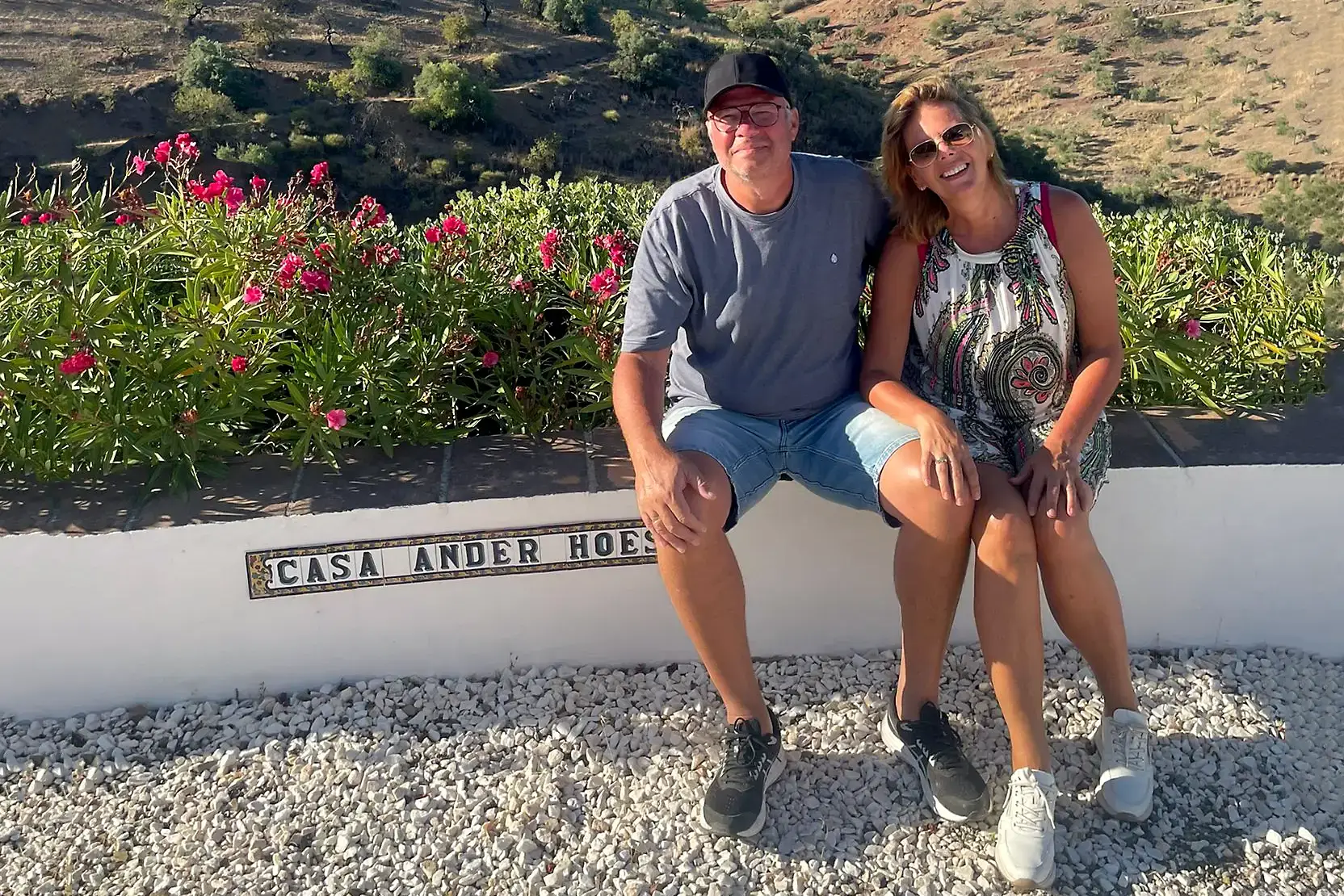 Arjan en Inge bij hun Vakantiewoning in Zuid-Spanje